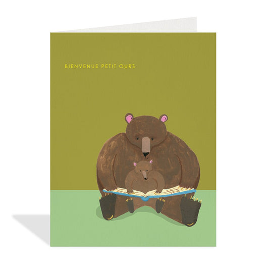 Welcome little bear card